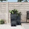 vidaXL Pflanzkübel mit herausnehmbaren Einsatz Anthrazit 21/49 L PP 364694 Bild 1