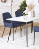 Esszimmerstuhl dunkelblau Cord 2er Set LOVERNA Bild 3