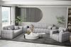 Sofa Designersofa NANCY 2-Sitzer in Stoff Perfekt Harmony Hellgrau Bild 2