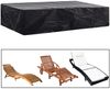 vidaXL Gartenliege-Abdeckung mit 8 Ösen, 2 Stück, Polyethylen schwarz, 218 x 77 x 55 cm Bild 2