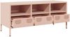 TV-Schrank Lowboard TV Rosa 101,5x39x43,5 cm Kaltgewalzter Stahl d5431e Bild 5