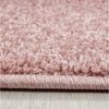 KADIMA DESIGN Teppich MAIN Wohnzimmer Schlafzimmer Waschbar Wohnzimmerteppich Esszimmer, Rechteckig, Höhe: 13 mm, Rosa, 200x290 cm, Strapazierfähig Modern Einfarbig Waschbar Bild 4