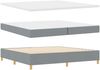 vidaXL Boxspringbett mit Matratze Hellgrau 200 x 200 cm Stoff 3341917 Bild 5