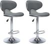 vidaXL Barhocker 2 Stk. Grau Kunstleder [323648] Bild 2