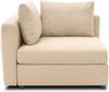 Gartenlounge Ecke Rechts Bozhana 110x67x96 mit Outdoorbezug in beige Bild 2