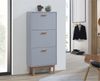 Schuhschrank >Orvar< in Grau - 58x131x25cm (BxHxT) Bild 2