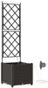 vidaXL Garten-Pflanzgefäß Braun 40 x 40 x 142 cm Kunststoff 42002826 Bild 2