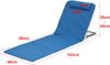 en. casa 'Donostia' Strandmatte, 2er Set, Stahl/Polyester Blau, 143x48 cm Bild 3
