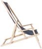 Sonnenliege Armlehne Anthrazit Strand Campingstuhl Holz klappbar Faltsitz Balkon Bild 3