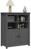 vidaXL Sideboard Grau 83 x 41,5 x 100 cm Massivholz Kiefer [821514] Bild 4