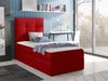 Boxspringbett 'Minvan 2' links, rot, 90x200 cm Bild 2