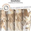Duschvorhang 180x200cm Grau Herbstblätter Wasserabweisend Polyester Ösen 12 Bild 5
