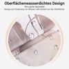 Duschvorhang 180x200cm Grau Herbstblätter Wasserabweisend Polyester Ösen 12 Bild 3