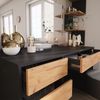 Schminktisch Sherry Anthrazit/Goldkraft Eiche 120 x 75 cm mit LED-Spiegel und Hocker Vicco Bild 5