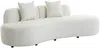 Vente-unique - BASILIANA Sofa Stoff Weiß - B 80 cm x H 76 cm x L 230 cm Bild 2