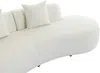 Vente-unique - BASILIANA Sofa Stoff Weiß - B 80 cm x H 76 cm x L 230 cm Bild 4