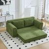 Boden-Sofa aus Stoff, 2-in-1 klappbar zum Schlafen, 179x95x79 cm, Olivgrün Bild 3