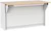 Vente-unique - BENITA Küchenmöbel Holz, Platte BeigeWeiß - B 75 cm49,2 cm x H 82 cm x L 140 cm Bild 4