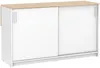 Vente-unique - BENITA Küchenmöbel Holz, Platte BeigeWeiß - B 75 cm49,2 cm x H 82 cm x L 140 cm Bild 3