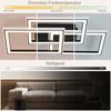 ZMH Deckenlampe LED Deckenleuchte Wohnzimmer - 45W Wohnzimmerlampe RGB Farbwechsel Schwarz Modern Schlafzimmerlampe Dimmbar mit Fernbedienung Flurlampe Schwenkbar Deckenlampen für Kinderzimmer Bild 2