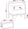 Nachtschrank Sento S54 (Farbe: Schwarz Graphit / Wotan) Bild 5