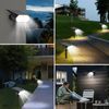 QUBEBU LED Solarleuchte LED Solarleuchte Strahler 1/2/4/6 Stück LED Gartenleuchte Solarlampe, LED fest integriert, Warmweiß+Weiß, IP65 Wasserdicht, Solarlampe, Gartenstrahler Bild 4