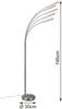 LED Stehleuchte REED 5 Arme Metall Silber, dimmbar - 195cm hoch Bild 4