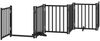 vidaXL 9-tlg. Hundetor mit Tür Faltbar Schwarz 450 cm Pappelholz 3155709 Bild 5