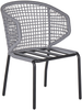 Beliani 'PALMI' Bistro Set mit Kissen, Metall Grau Bild 5