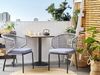 Beliani 'PALMI' Bistro Set mit Kissen, Metall Grau Bild 3