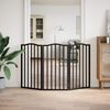 vidaXL 3-tlg. Hundetor Faltbar Schwarz 150 cm Pappelholz 352222 Bild 3