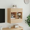vidaXL TV-Wandschrank mit LED-Leuchten Sonoma-Eiche 58,5x30x60,5 cm 837094 Bild 4