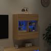 vidaXL TV-Wandschrank mit LED-Leuchten Sonoma-Eiche 58,5x30x60,5 cm 837094 Bild 3