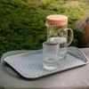 Kunststoff Tablett Serviertablett Rutschfest Frühstückstablett Servierhilfe Multitablett Transporttablett Bild 4