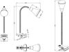 LED Klemmleuchte Nachttischleuchte Leuchte Lampe 5 Watt Arras weiss Bild 3