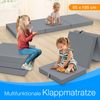 ELONEO Klappmatratze 65x195 cm, 9 cm hoch, Klappmatratze Kinder faltbar, klappbare Gästematratze, Faltbare Matratze, Reisematratze für Kinder und Erwachsene für Reisen und Camping Bild 3