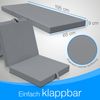 ELONEO Klappmatratze 65x195 cm, 9 cm hoch, Klappmatratze Kinder faltbar, klappbare Gästematratze, Faltbare Matratze, Reisematratze für Kinder und Erwachsene für Reisen und Camping Bild 2