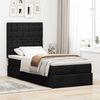 vidaXL Ottoman-Bett mit Matratze Schwarz 100x200 cm Stoff 3313301 Bild 3