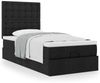 vidaXL Ottoman-Bett mit Matratze Schwarz 100x200 cm Stoff 3313301 Bild 4