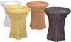 Beistelltisch "Babett" aus Rattan, handgeflochten, weiß Bild 3
