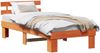 vidaXL Bettrahmen Wachsbraun 90 x 190 cm Massives Kiefernholz 872466 Bild 2