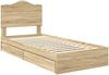 vidaXL Aufbewahrungsbett Sonoma-Eiche 100 x 200 cm Holzwerkstoff 3413536 Bild 4