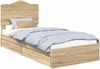 vidaXL Aufbewahrungsbett Sonoma-Eiche 100 x 200 cm Holzwerkstoff 3413536 Bild 2