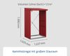 Hörmann Ecostar Metall Kaminholzregal Elegant Typ 1, 123 x 103 cm, purpurrot, 123 x 103 x 198 cm (T x B x H) Bild 4