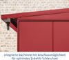 Hörmann Ecostar Metall Kaminholzregal Elegant Typ 1, 123 x 103 cm, purpurrot, 123 x 103 x 198 cm (T x B x H) Bild 5