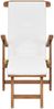 vidaXL Liegestuhl mit Auflage Cremeweiß Massivholz Teak 47408 Bild 4
