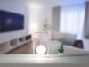 Kleine LED Tischleuchte Metall mit Glaskugel Opalweiß, Höhe 26cm Bild 5