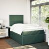 vidaXL Boxspringbett mit Matratze Dunkelgrün 120x200 cm Samt 3294607 Bild 5