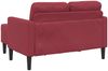 vidaXL 2-Sitzer-Sofa mit Chaiselongue L-Form Weinrot 125 cm Kunstleder 4107086 Bild 5