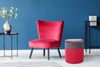 Hocker Kassandra 125 Rot / Dunkelgrau Bild 2